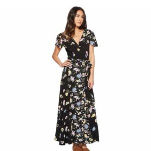 Free People Floral Wrap Dress